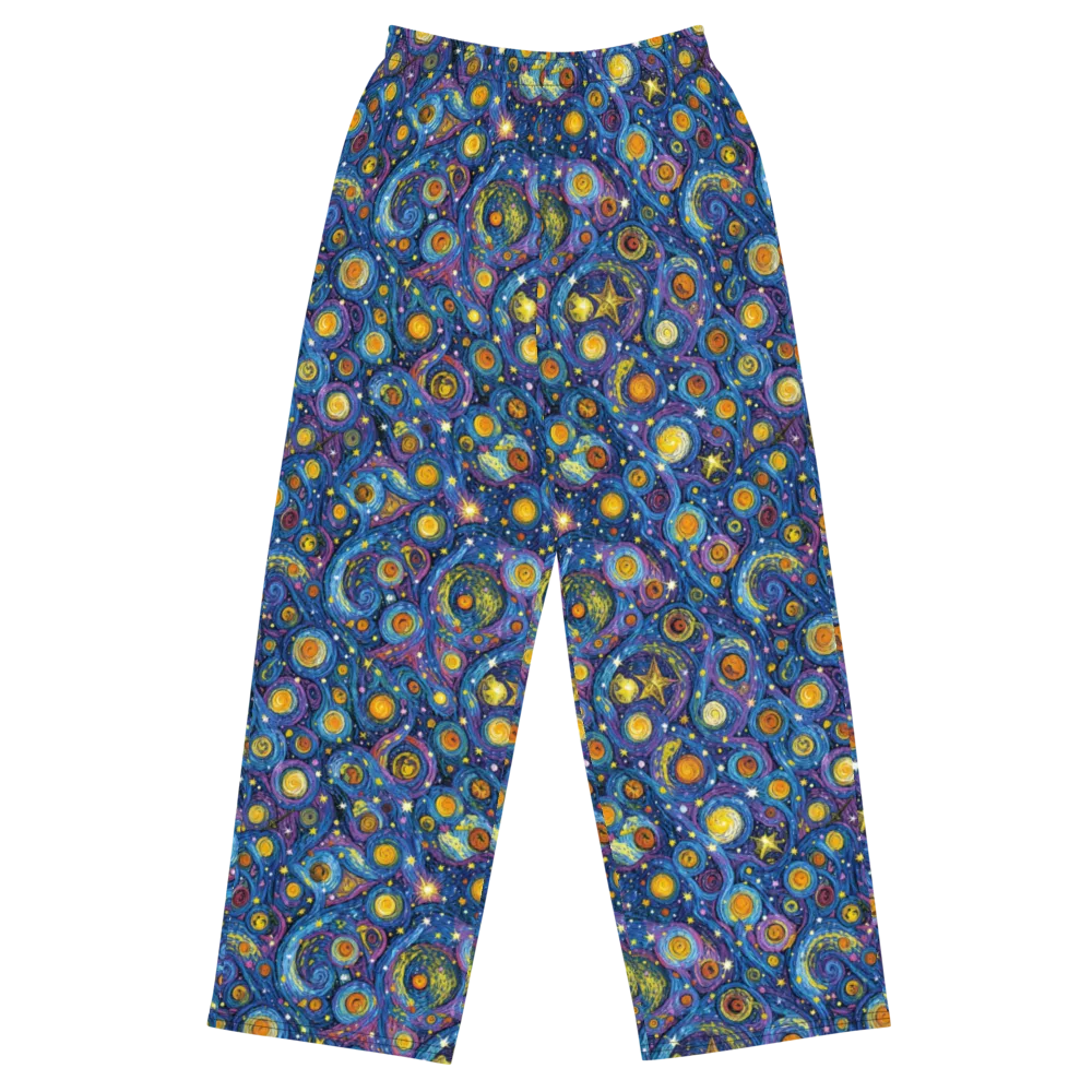 Starry Orbit on Wide-Leg Pants — Front