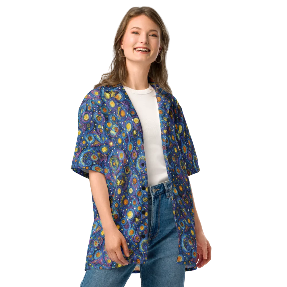 Starry Orbit on Button Shirt — Front