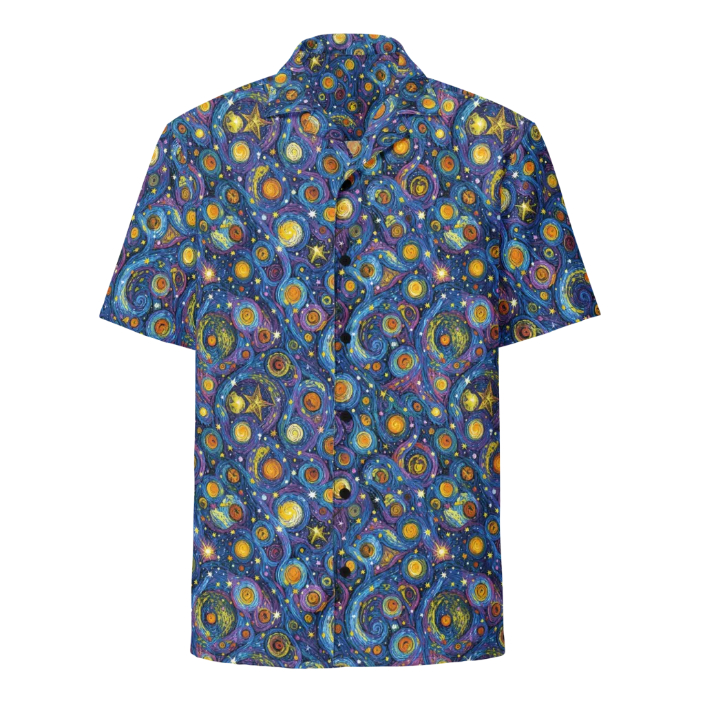 Starry Orbit on Button Shirt — Front