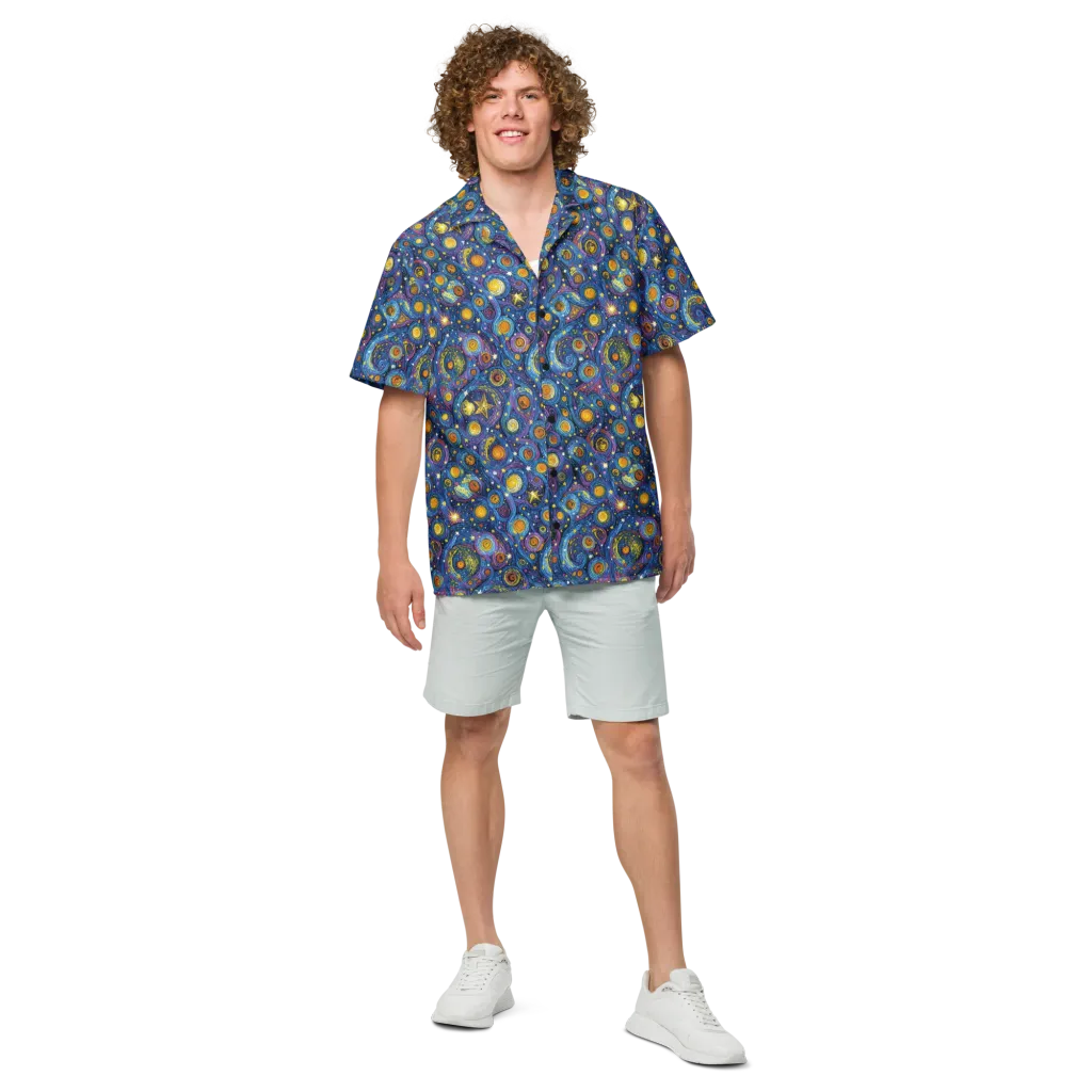 Starry Orbit on Button Shirt — Front