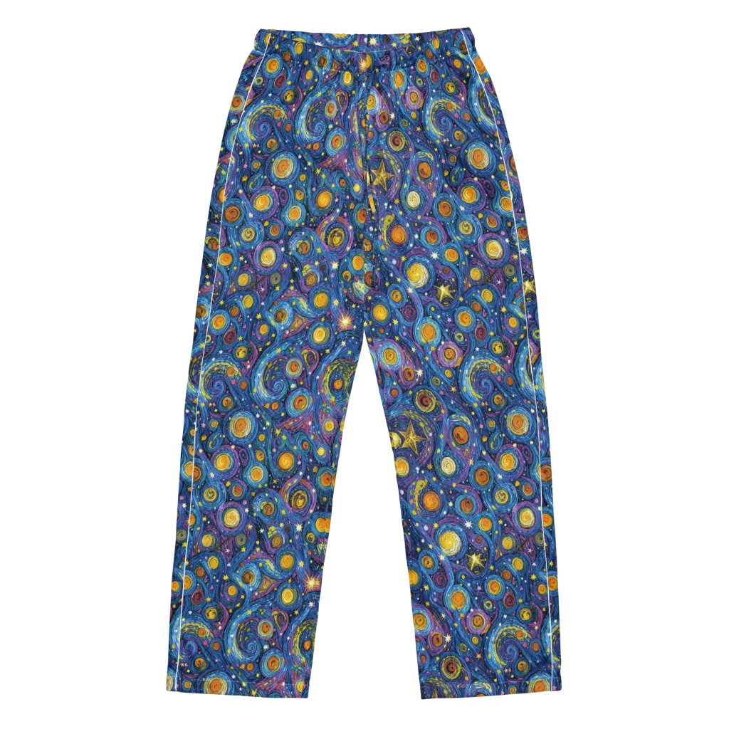 Starry Orbit on Women's Pajama Pants — Front