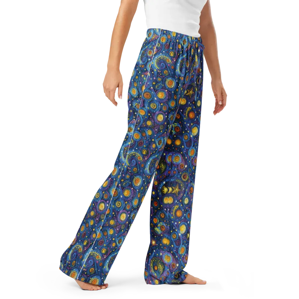 Starry Orbit on Women's Pajama Pants — Right Front