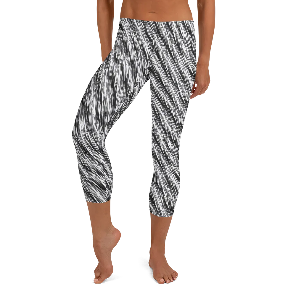 Blackwind on Capri Leggings — Front