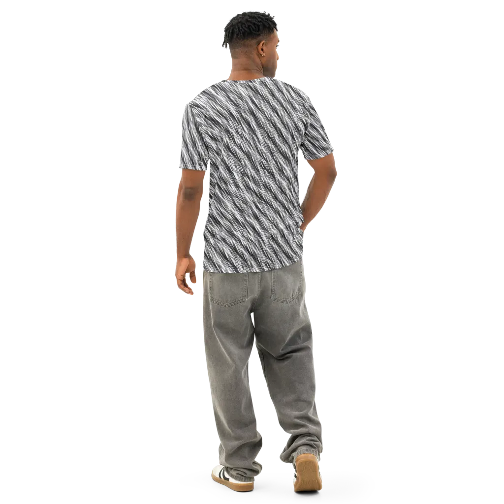 Blackwind on Men's Cotton Crew Neck T-Shirt — Back