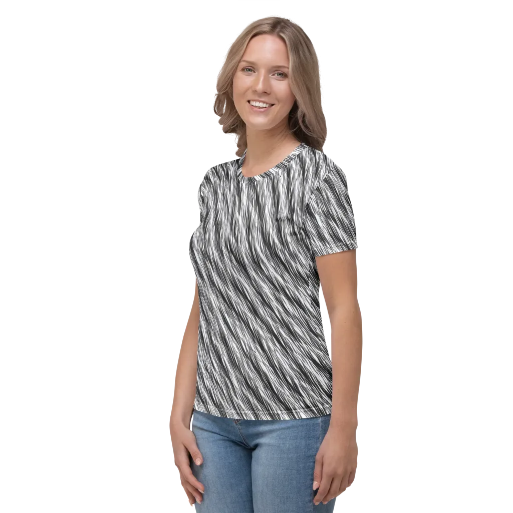 Blackwind on Women's Crew Neck T-Shirt — Left