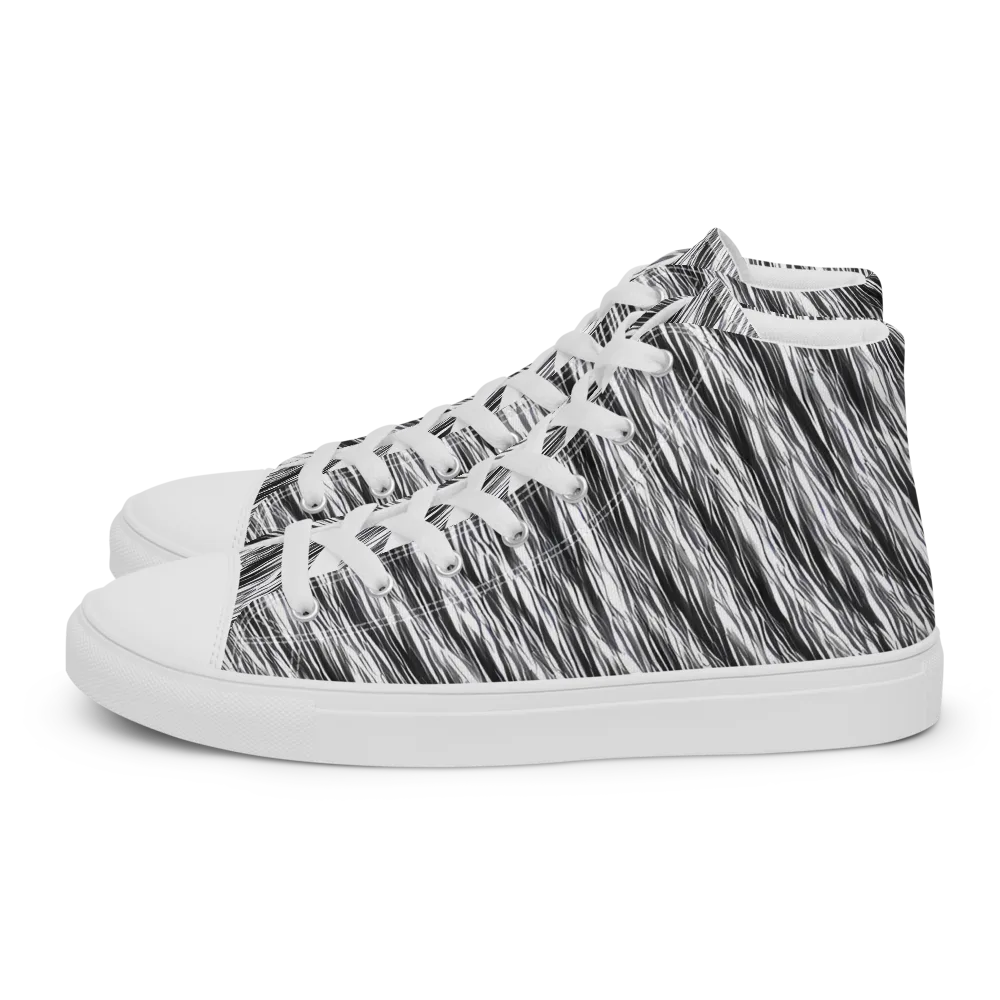 Blackwind on Women's High Top Canvas Shoes — Left