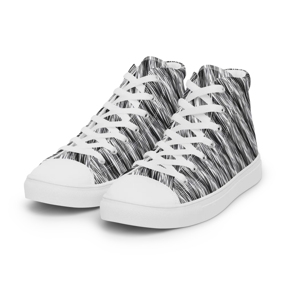 Blackwind on Women's High Top Canvas Shoes — Left Front