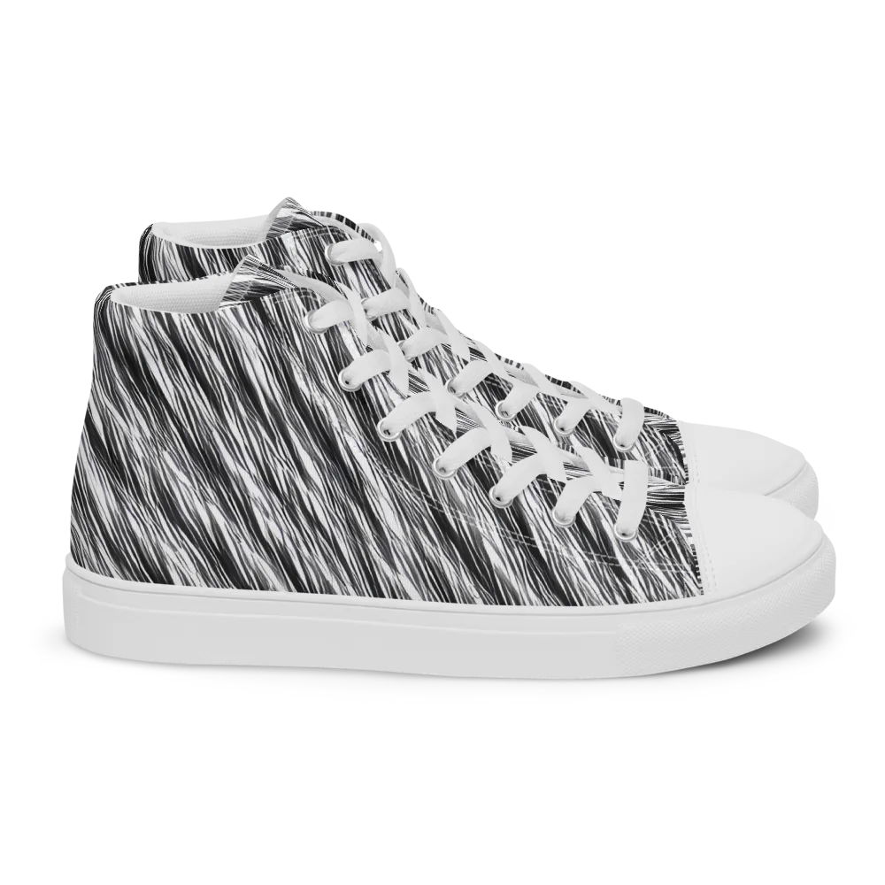 Blackwind on Women's High Top Canvas Shoes — Right