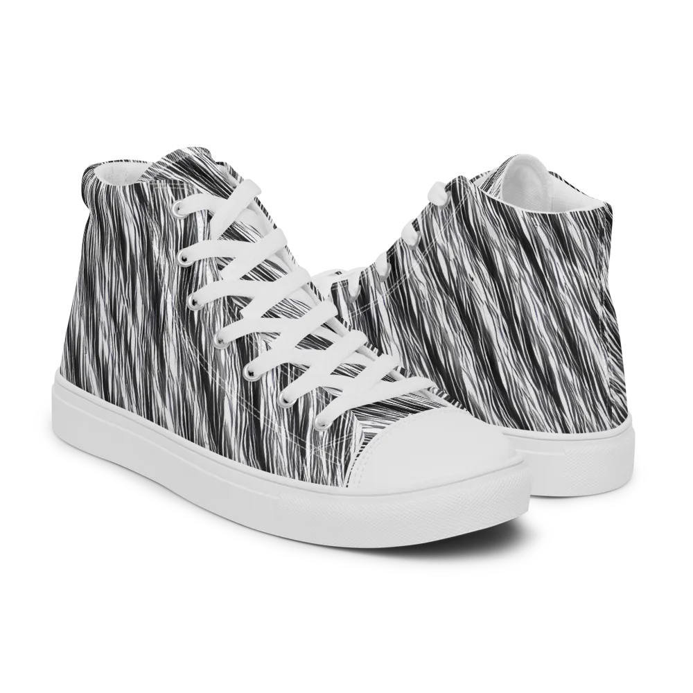 Blackwind on Women's High Top Canvas Shoes — Right
