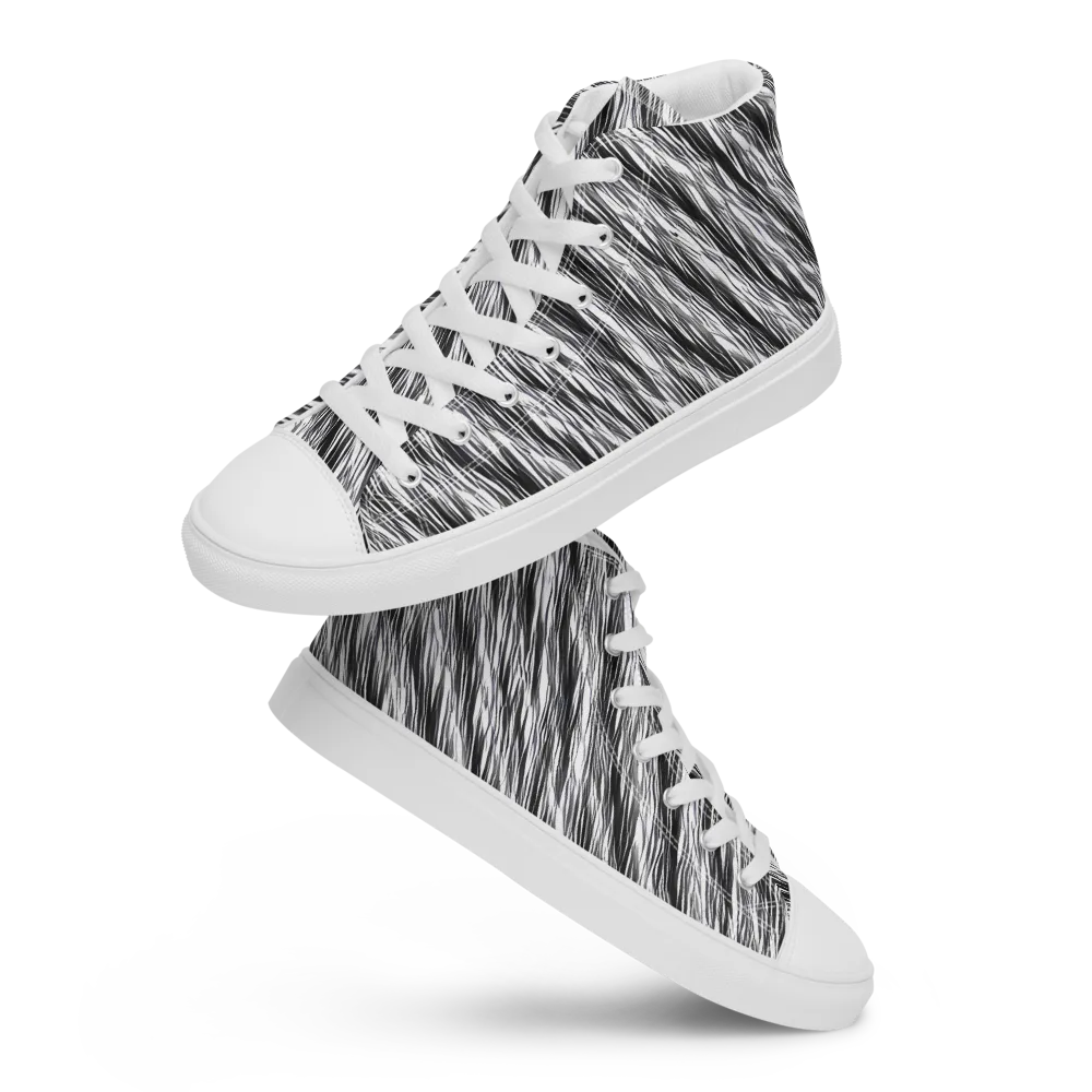 Blackwind on Women's High Top Canvas Shoes — Front