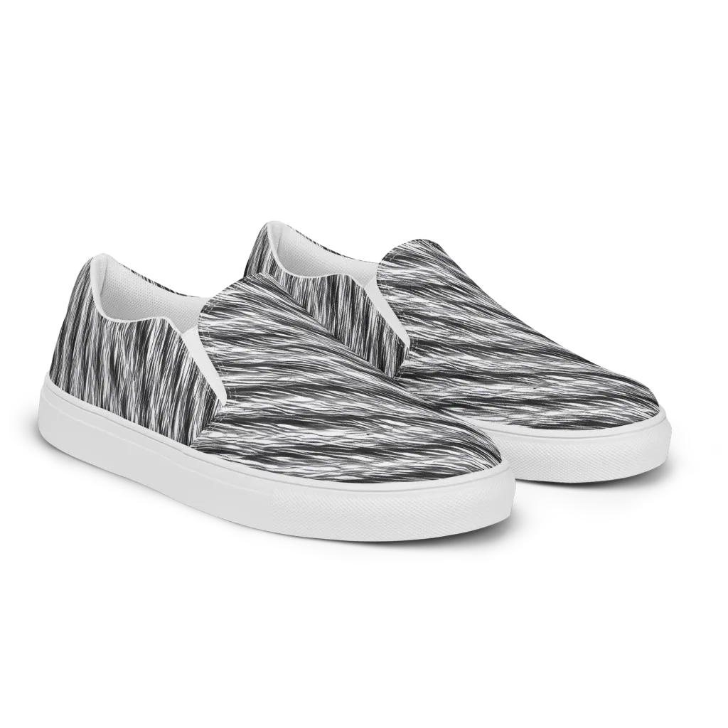 Blackwind on Men's Slip-On Canvas Shoes — Right Front