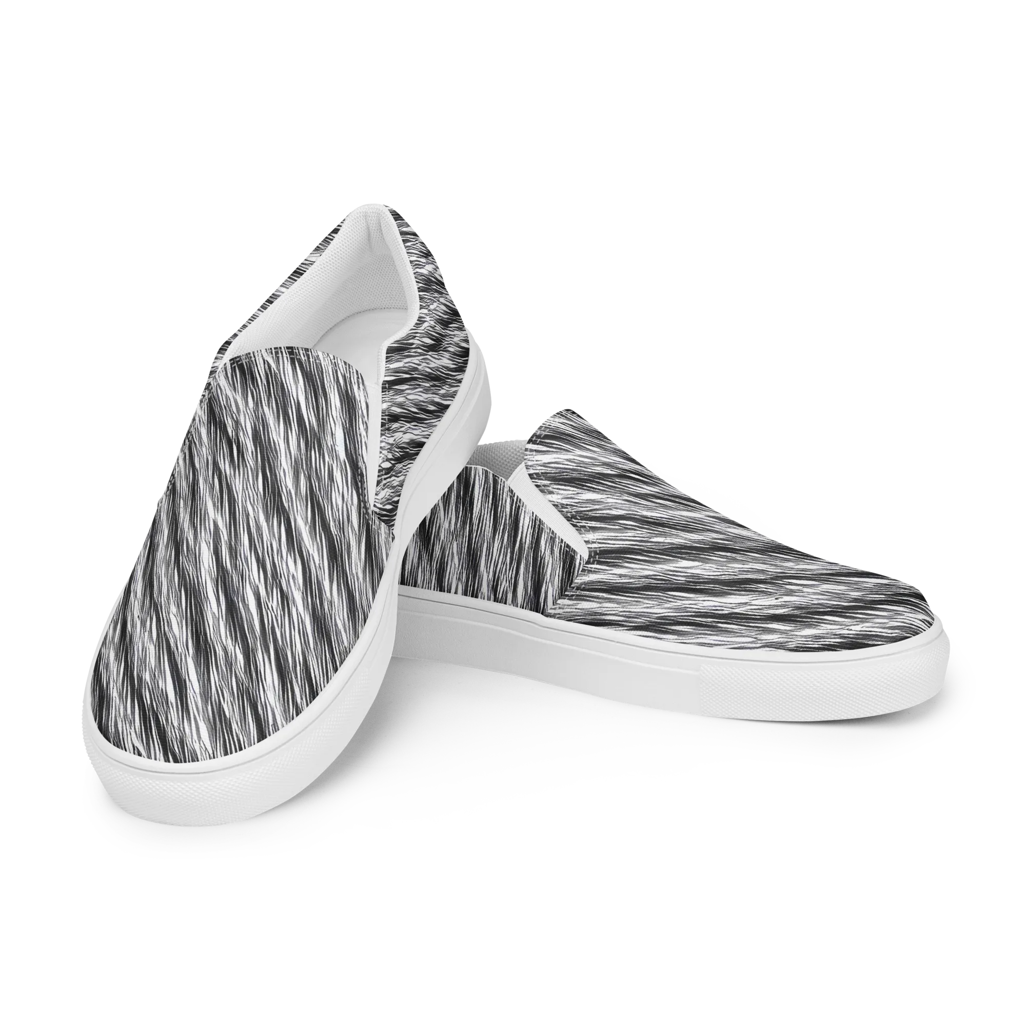 Blackwind on Men's Slip-On Canvas Shoes — Left Front