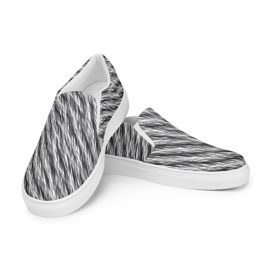 Blackwind on Men's Slip-On Canvas Shoes — Left Front