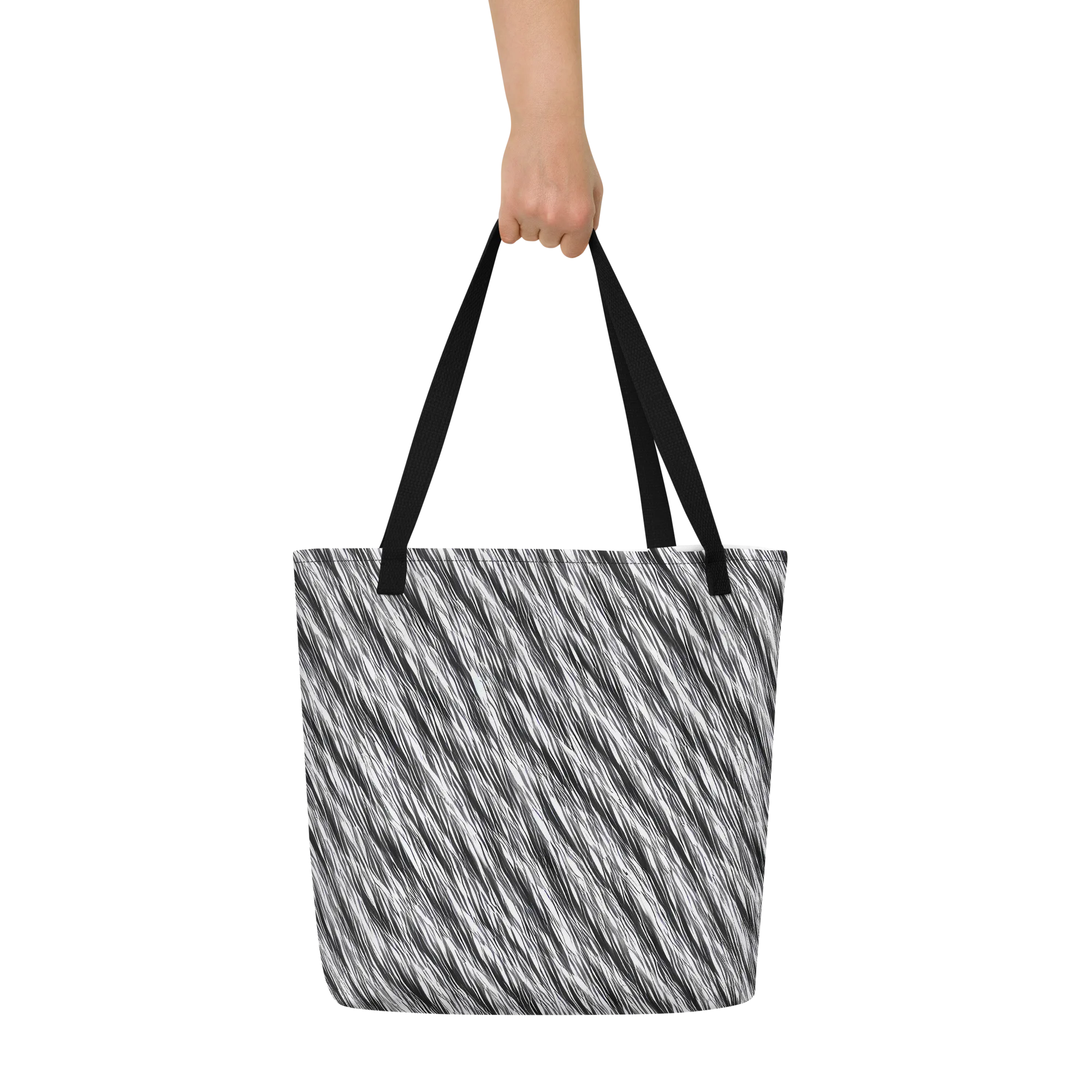 Blackwind on Large Tote Bag W/ Pocket — Front