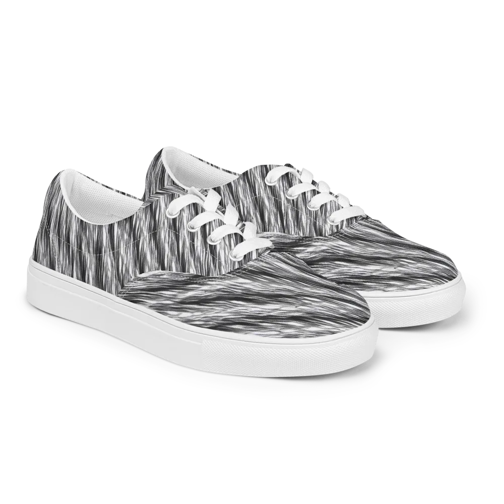 Blackwind on Men's Lace-Up Canvas Shoes — Right Front