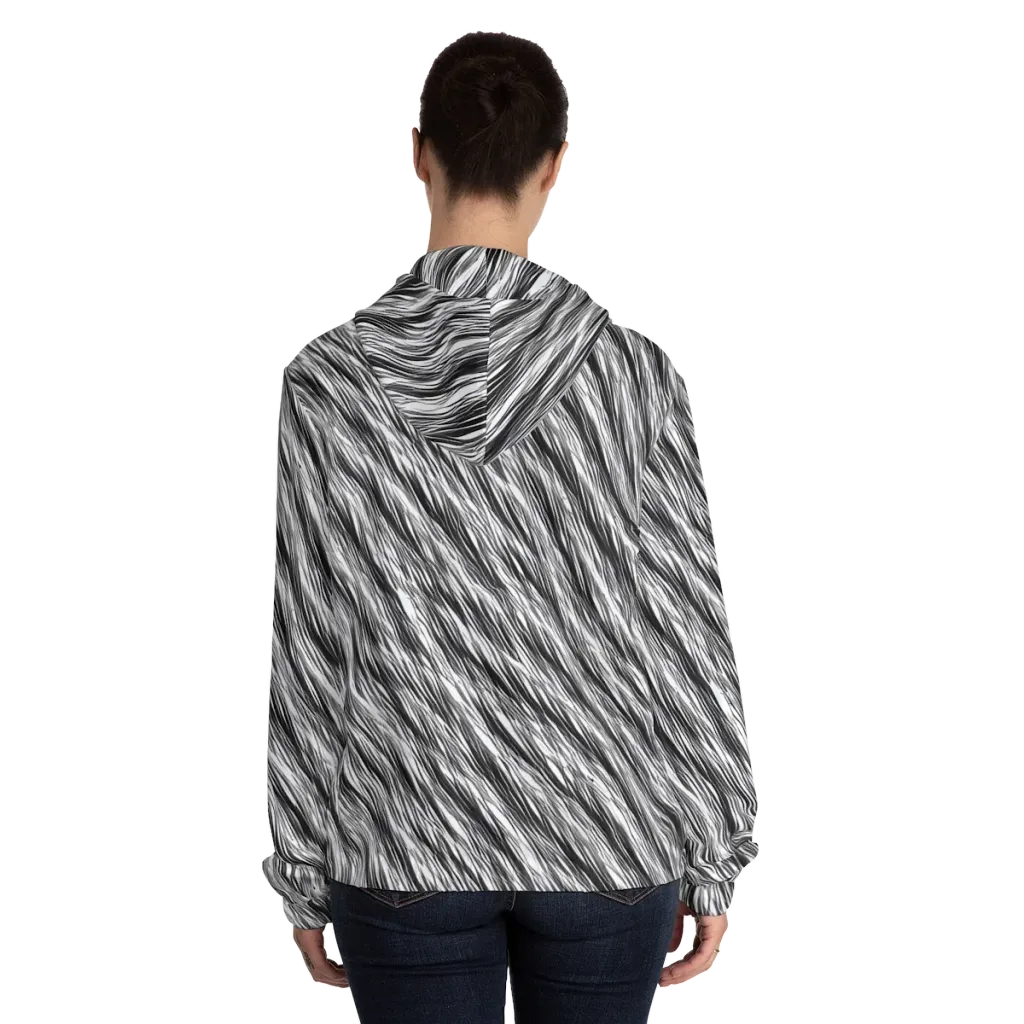 Blackwind on Women's Full-Zip Hoodie — Back On Person