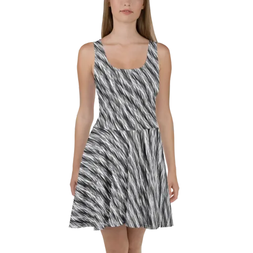 Blackwind on a Skater Dress