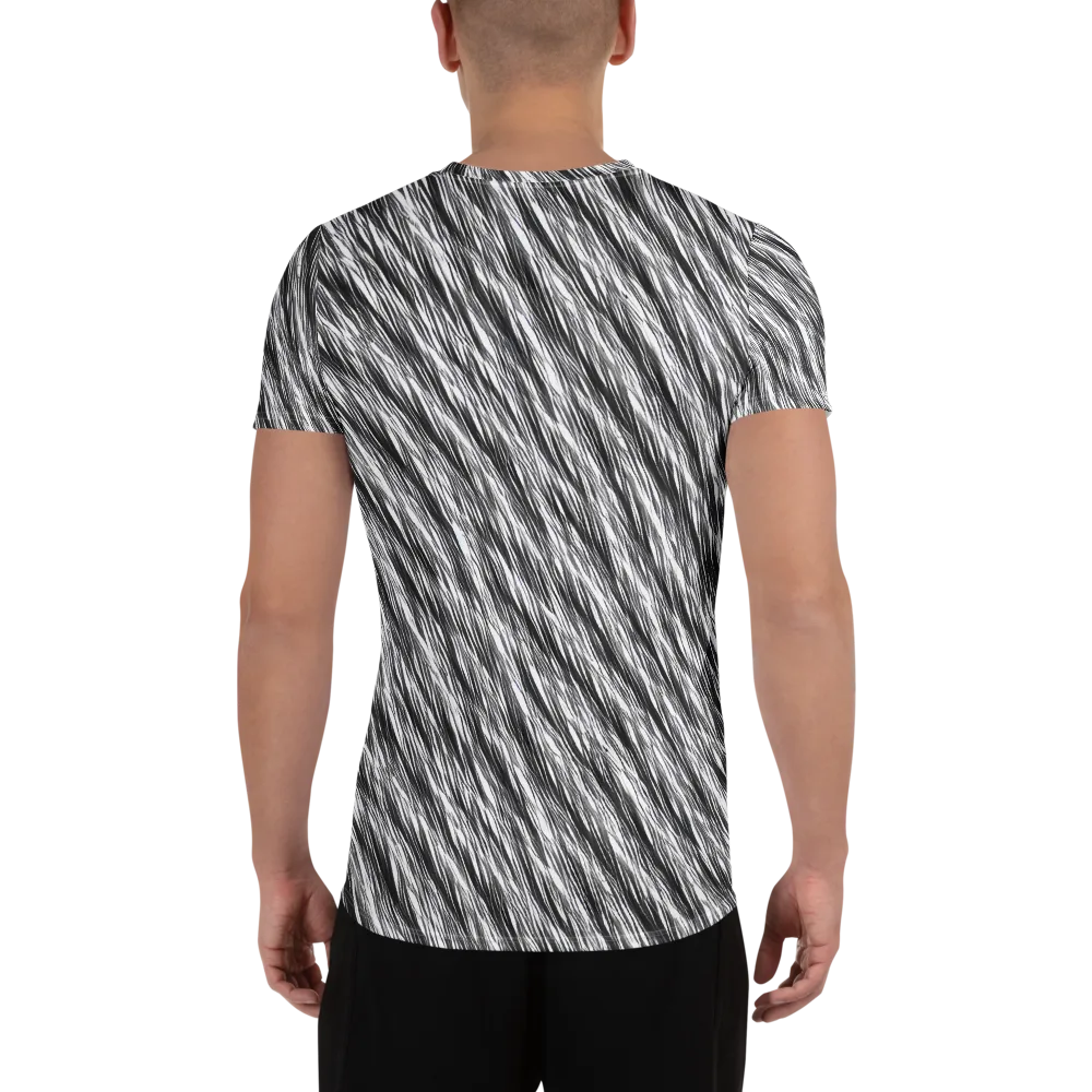 Blackwind on Men's Athletic T-Shirt — Back