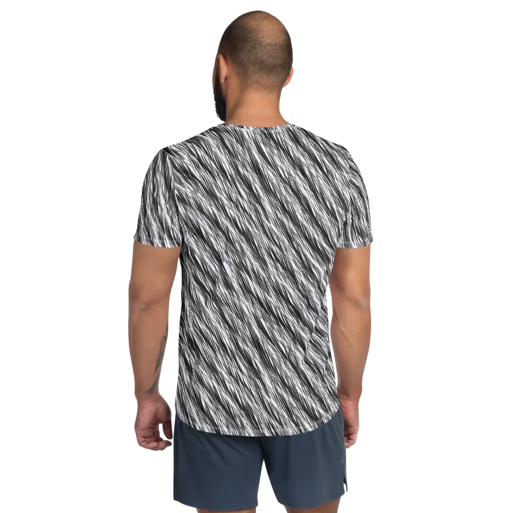 Blackwind on Men's Athletic T-Shirt — Back