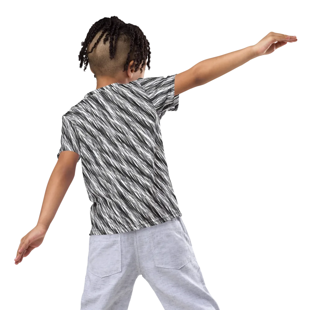 Blackwind on Kids Crew Neck T-Shirt — Back