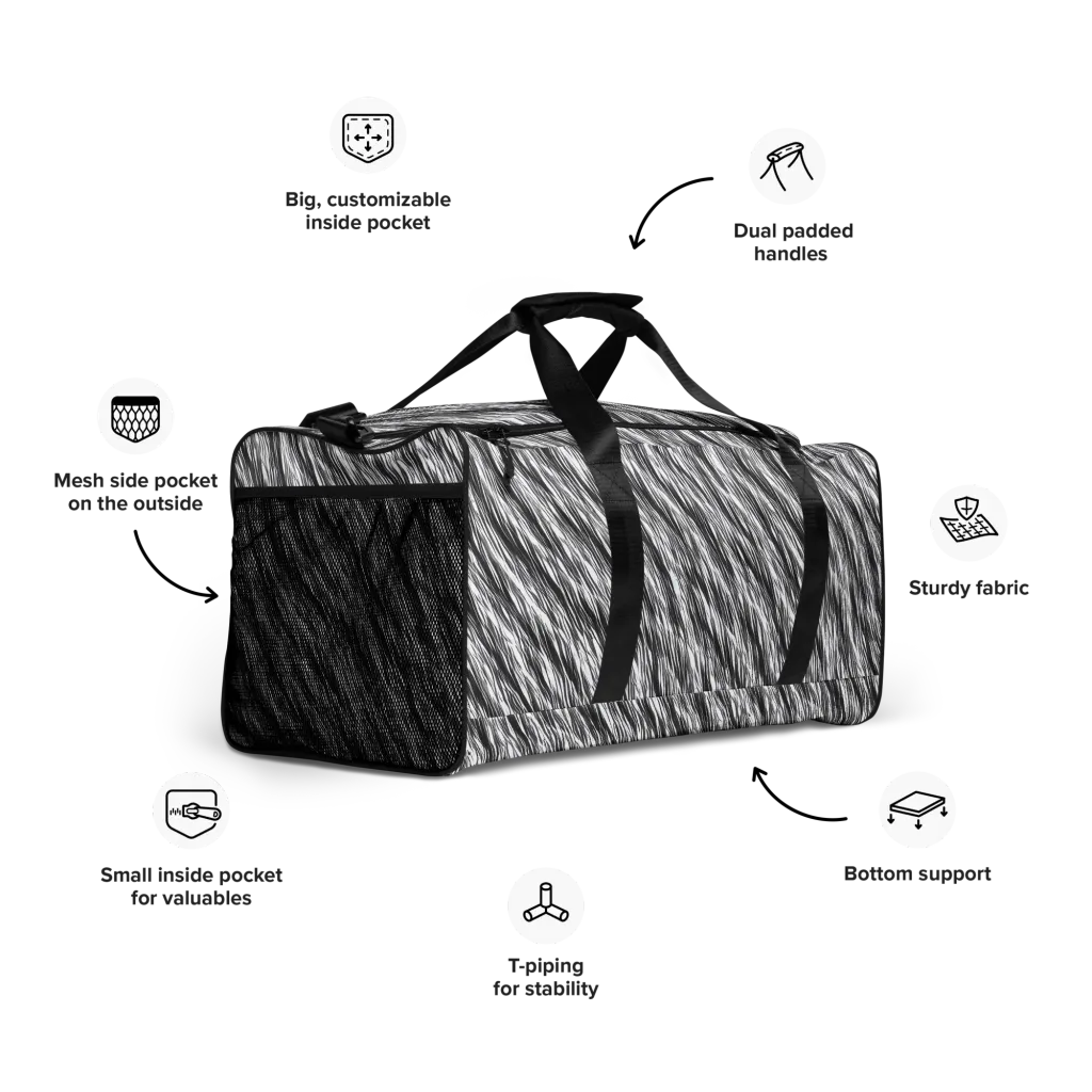 Blackwind on Duffle Bag — Right Front