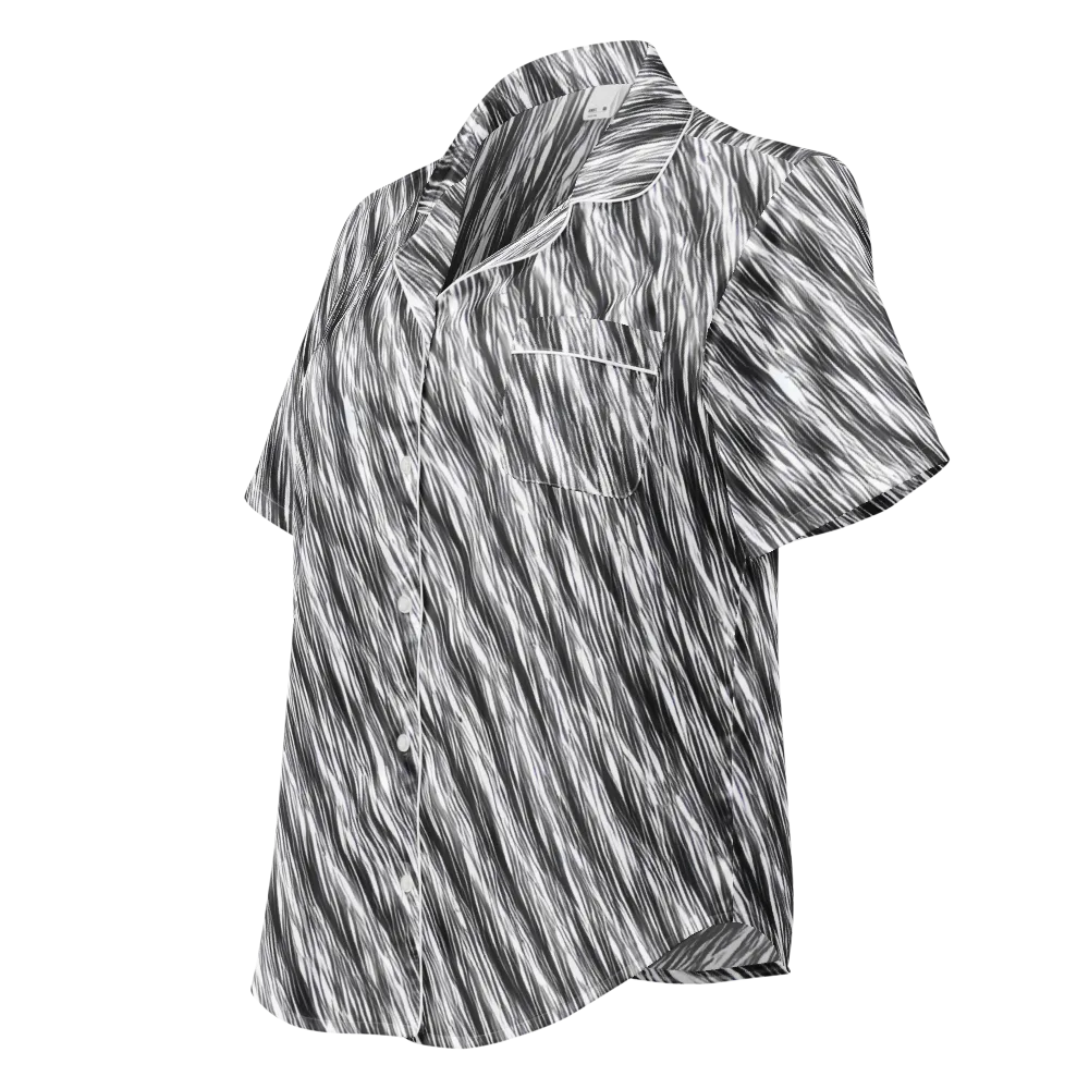 Blackwind on Women's Short Sleeve Pajama Top — Left Front