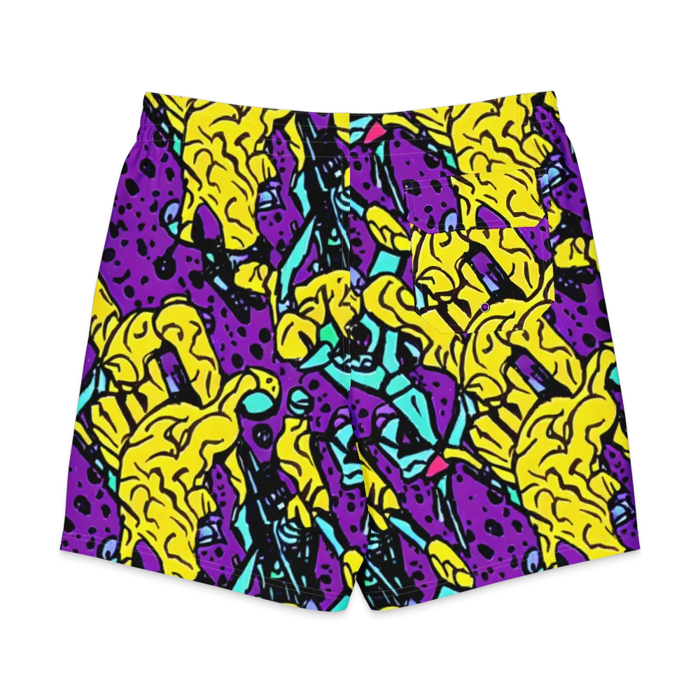 Wild Prism on Men's Board Shorts — Back