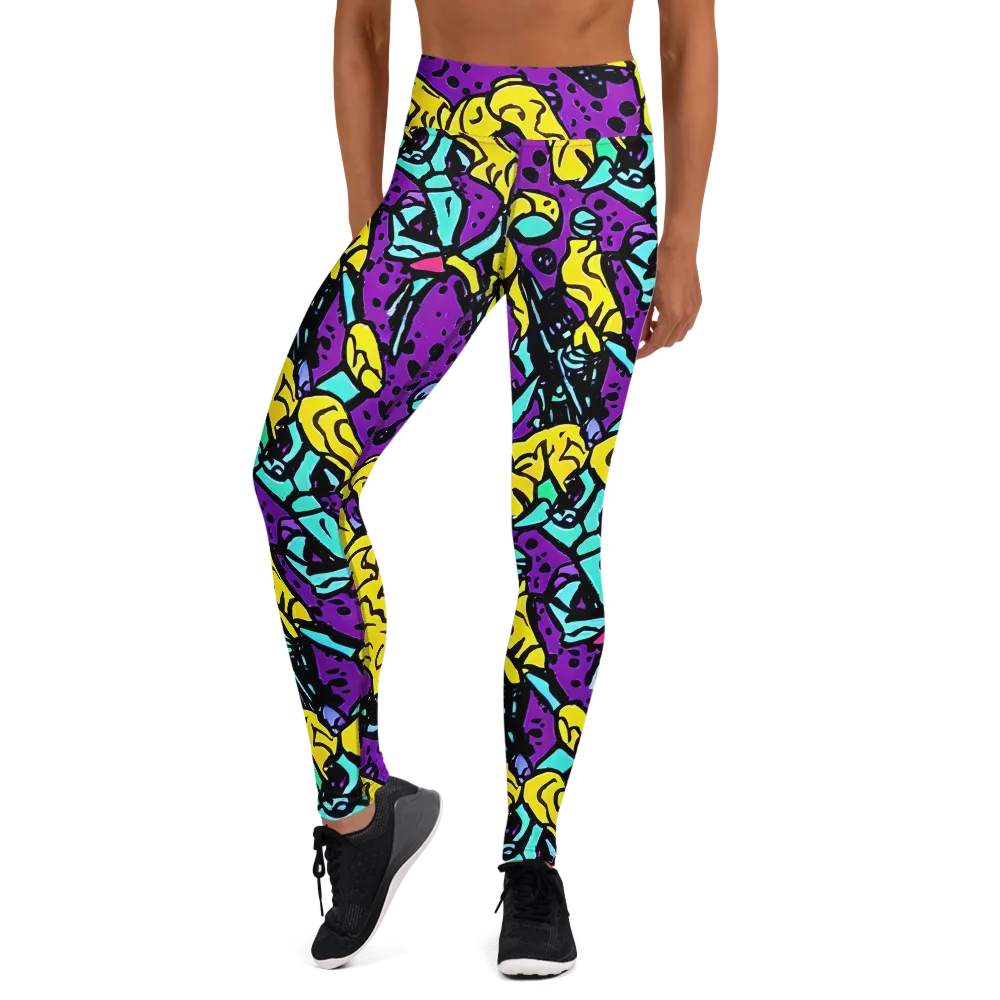 Wild Prism on Yoga Leggings — Front