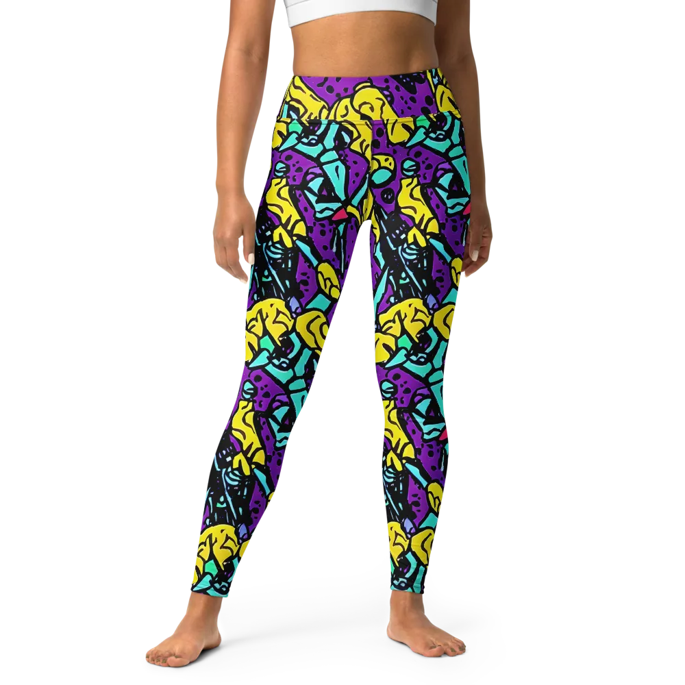 Wild Prism on Yoga Leggings — Front
