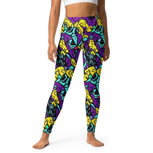 Wild Prism on a Yoga Leggings