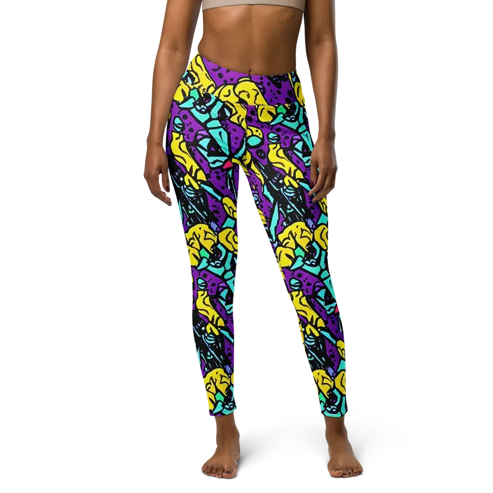 Wild Prism on Yoga Leggings — Front