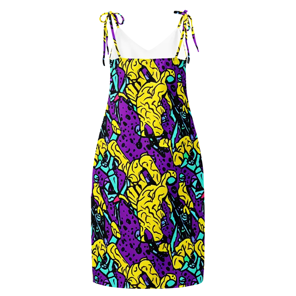 Wild Prism on Slip Dress — Back