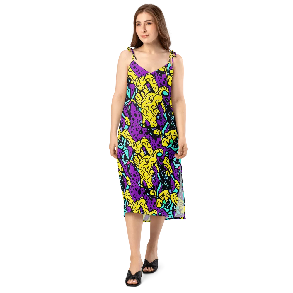 Wild Prism on Slip Dress — Front