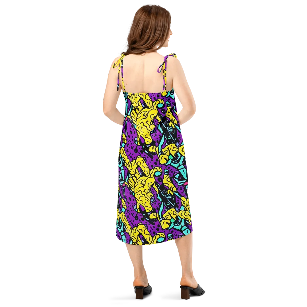 Wild Prism on Slip Dress — Back