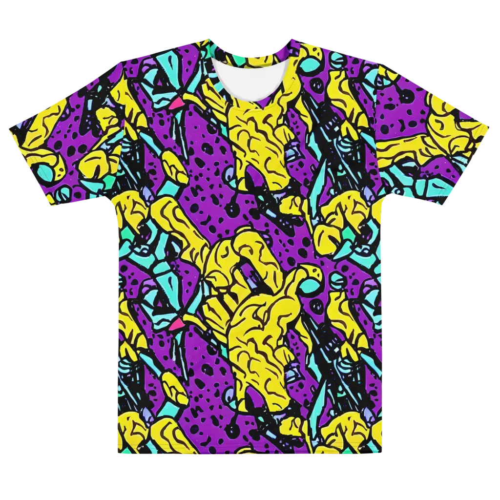 Wild Prism on Men's Cotton Crew Neck T-Shirt — Front