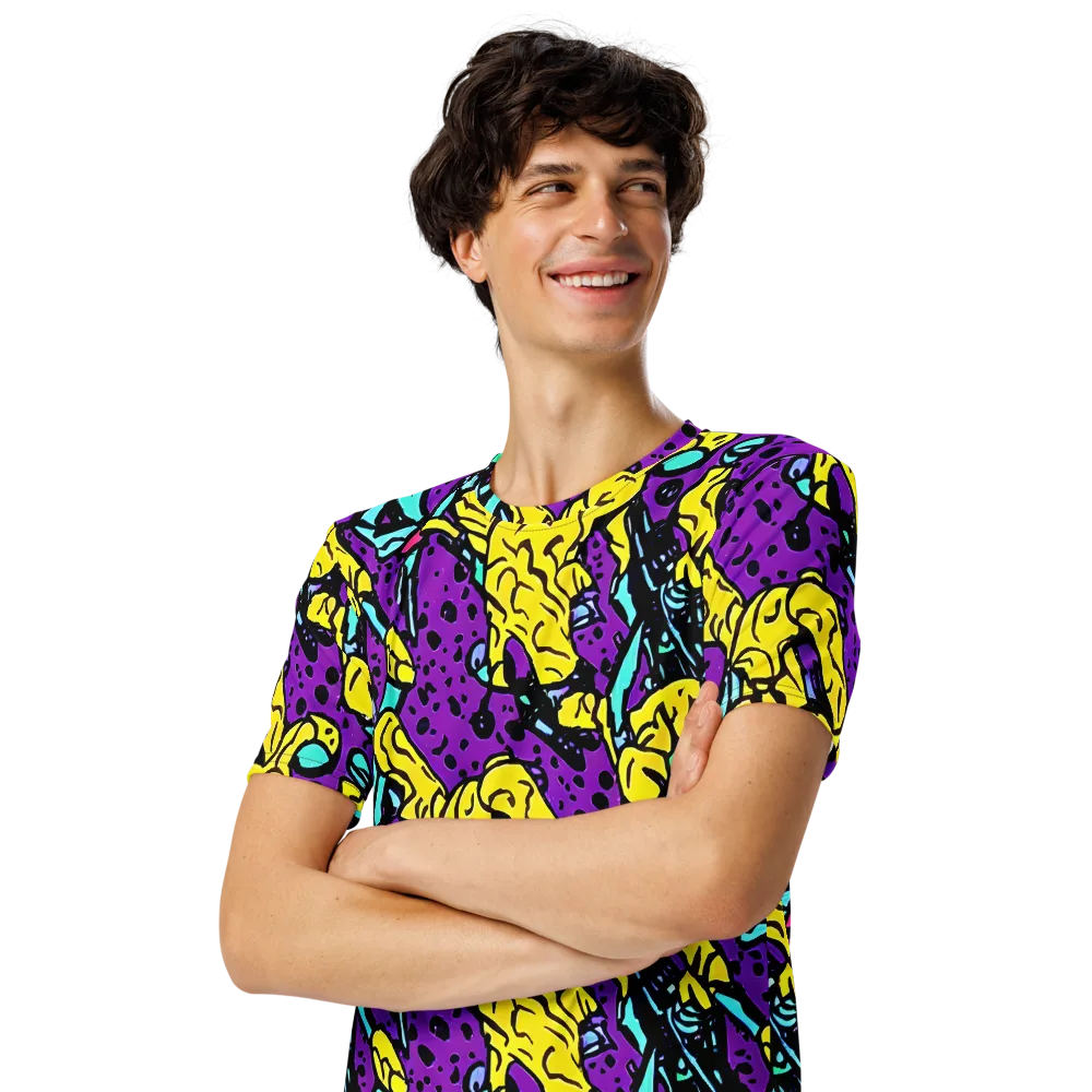Wild Prism on Men's Crew Neck T-Shirt — Left Front