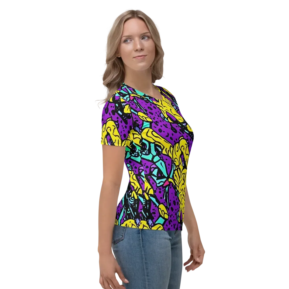 Wild Prism on Women's Crew Neck T-Shirt — Right