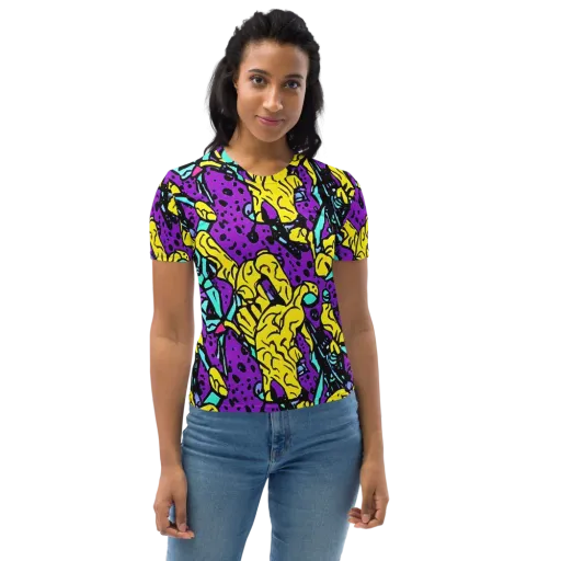 Wild Prism on a Women's Crew Neck T-Shirt