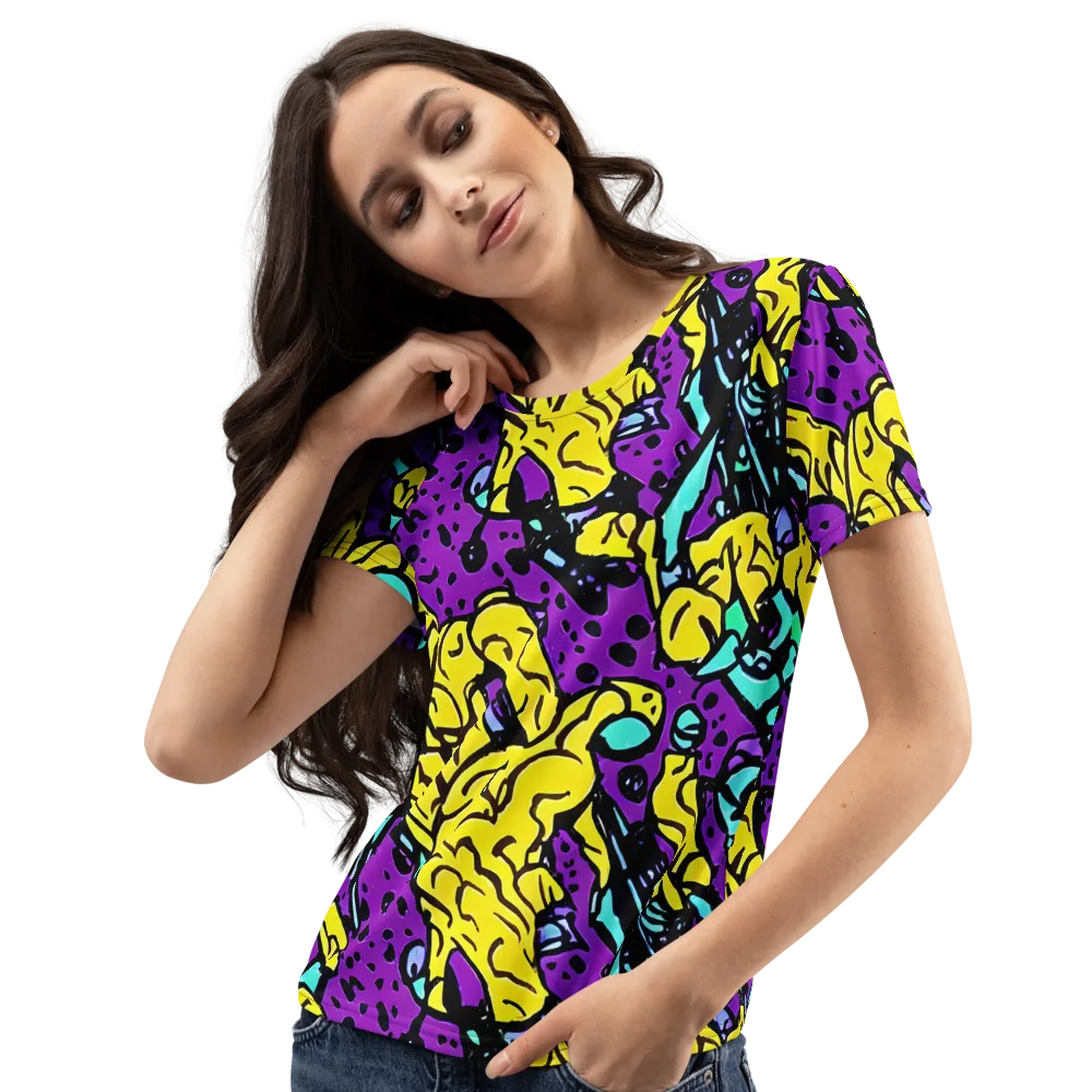Wild Prism on Women's Crew Neck T-Shirt — Left Front