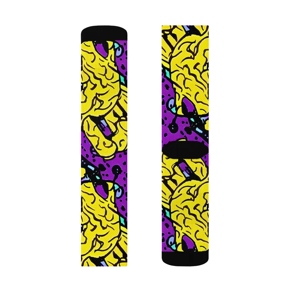 Wild Prism on Socks — Right Sock