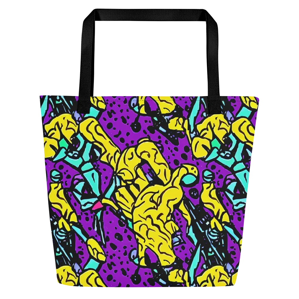 Wild Prism on Large Tote Bag W/ Pocket — Front