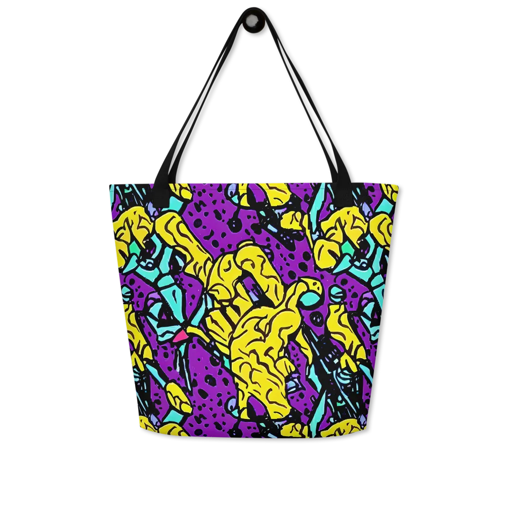 Wild Prism on Large Tote Bag W/ Pocket — Front