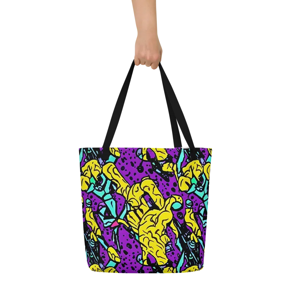 Wild Prism on Large Tote Bag W/ Pocket — Front