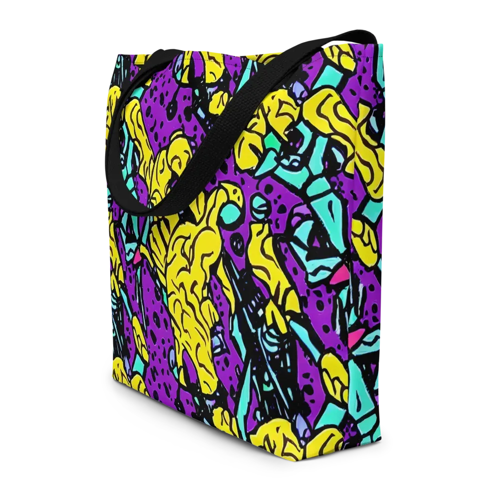 Wild Prism on Large Tote Bag W/ Pocket — Front