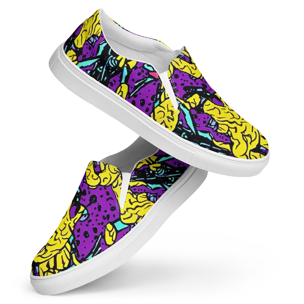 Wild Prism on Women's Slip-On Canvas Shoes — Front