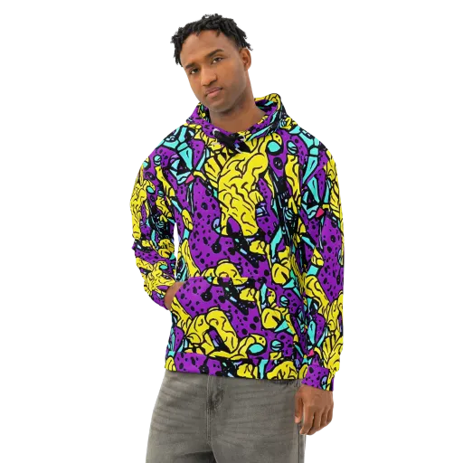 Wild Prism on a Cotton Hoodie