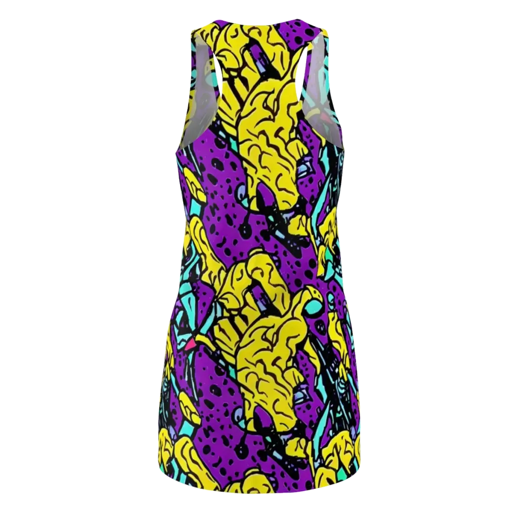 Wild Prism on Racerback Dress — Back