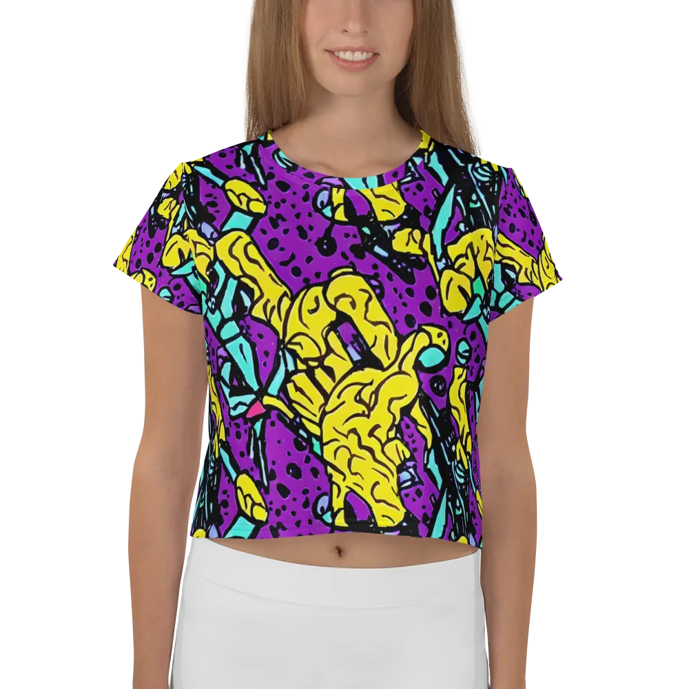 Wild Prism on Crop Tee — Front