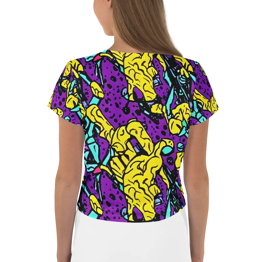 Wild Prism on Crop Tee — Back