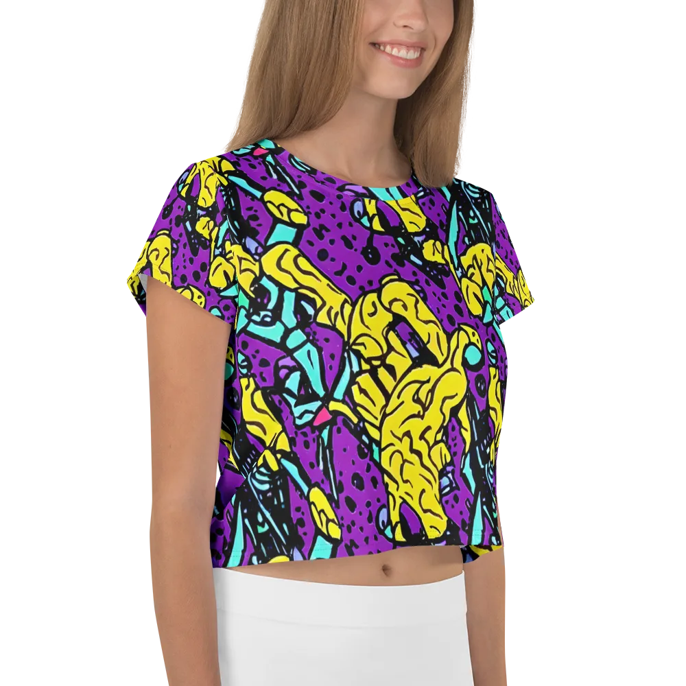 Wild Prism on Crop Tee — Right